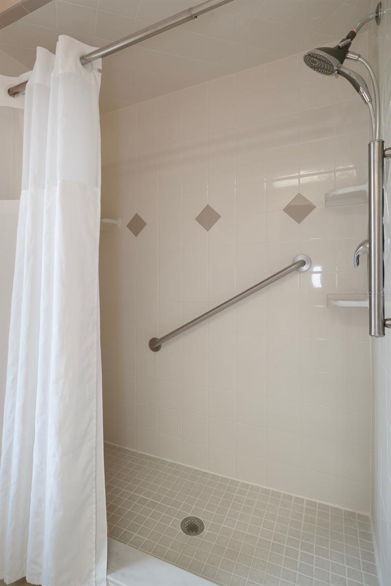 What a gorgeous step-in shower