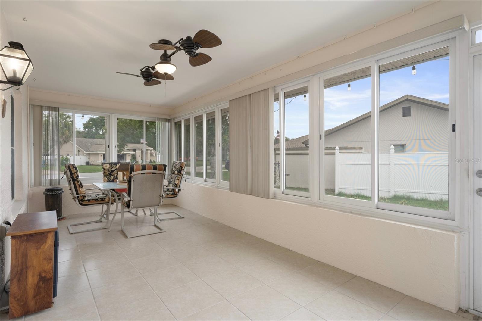 This is a great room that provides additional living space
