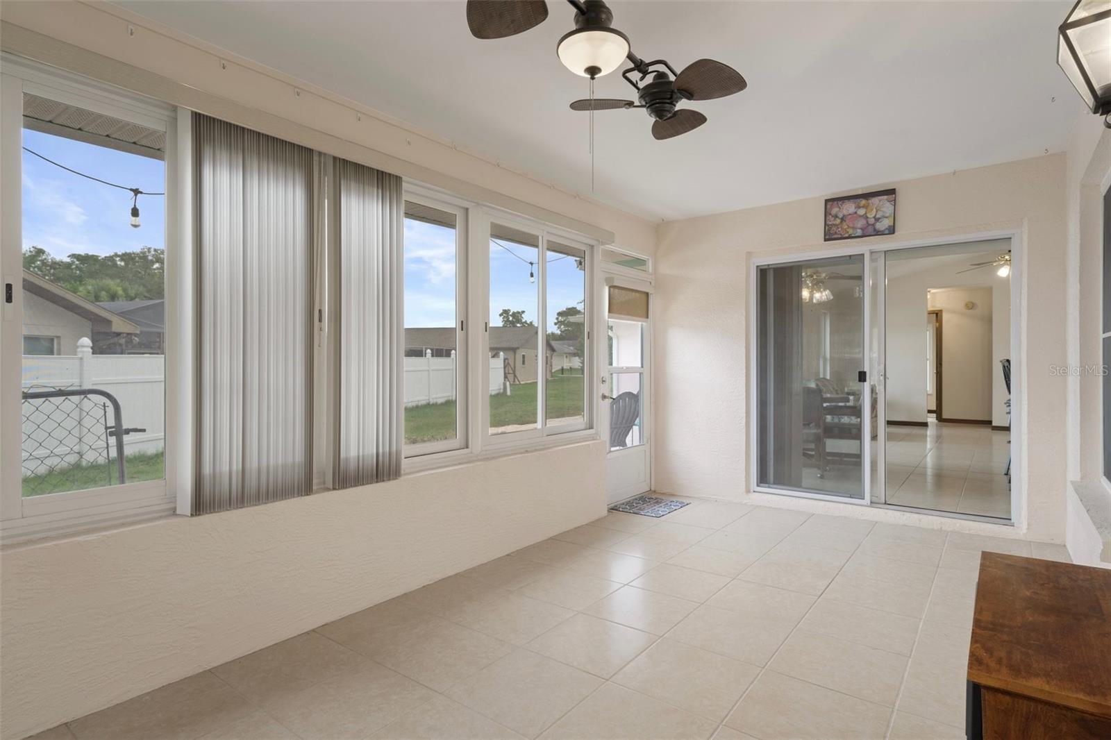 Lots of windows make this space light and bright