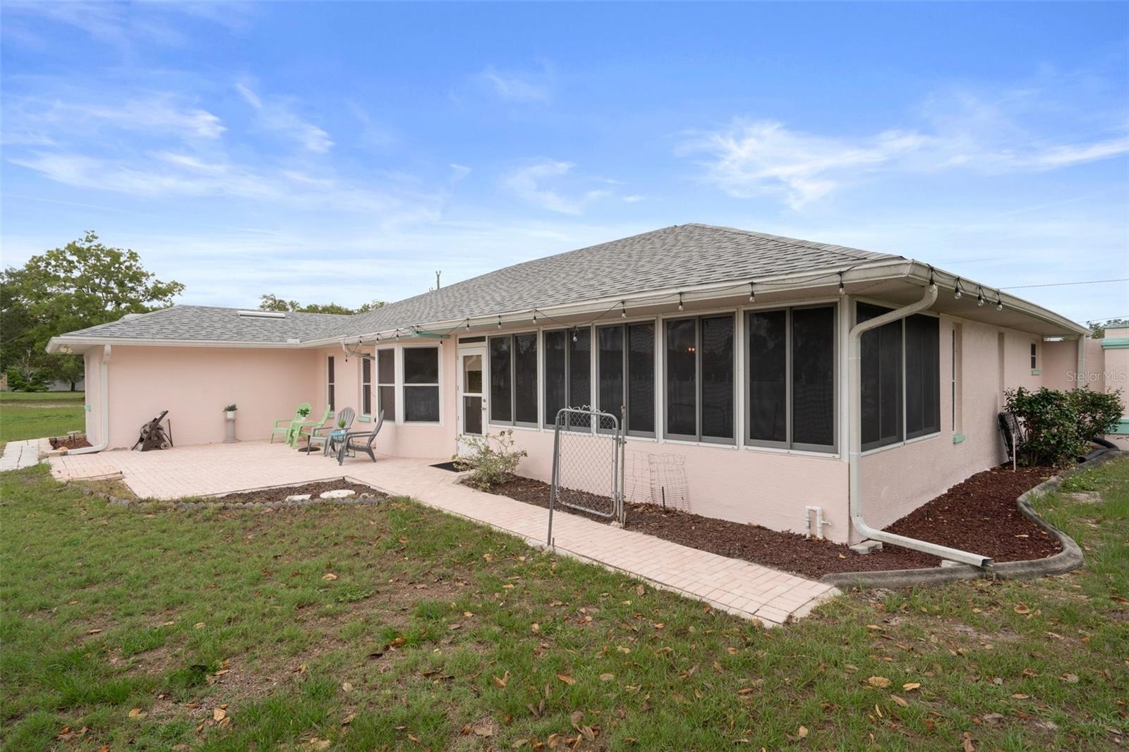 Here is a view of the back of the home