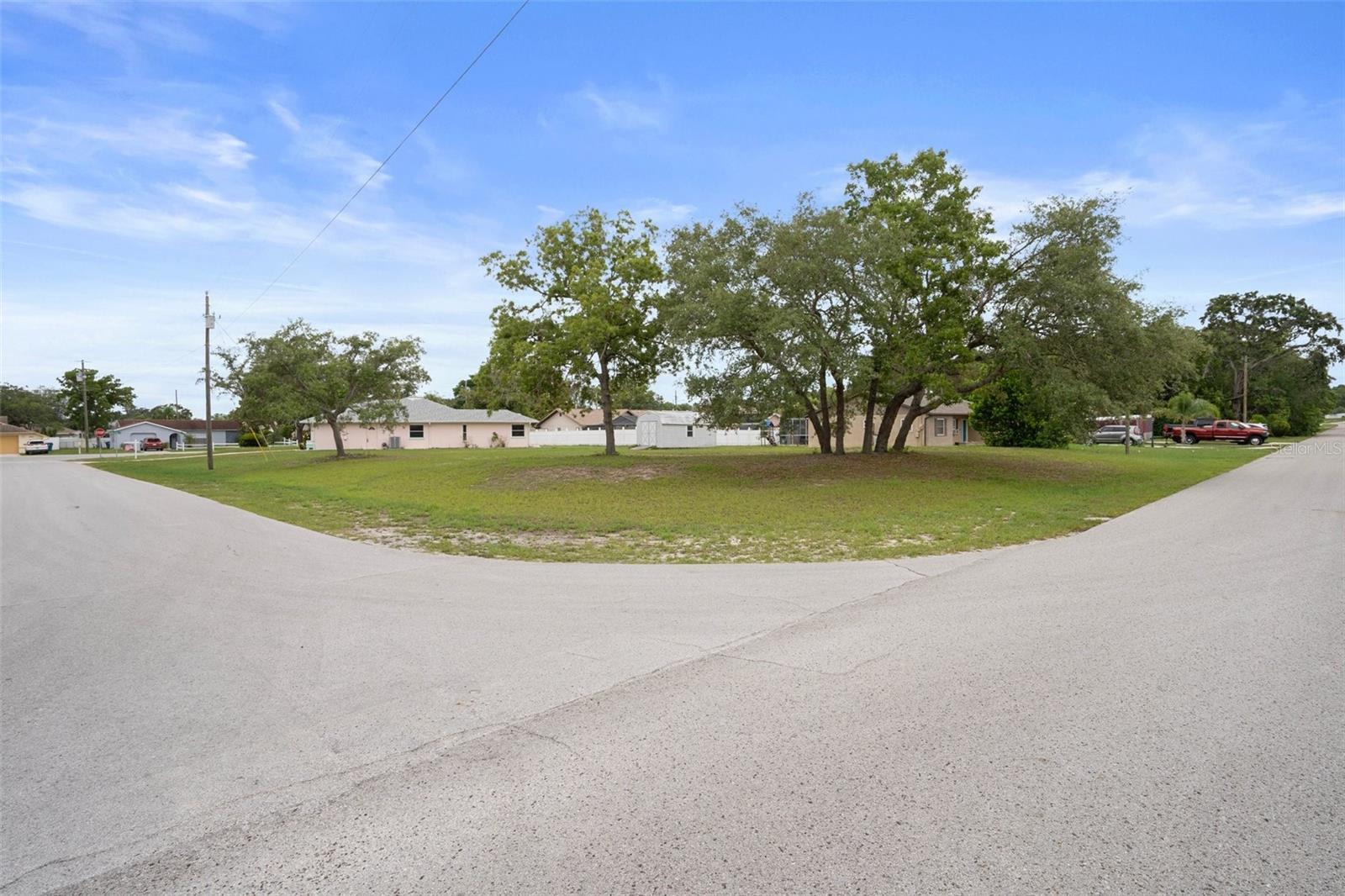 The property is a total of .63 acres from one corner to the other