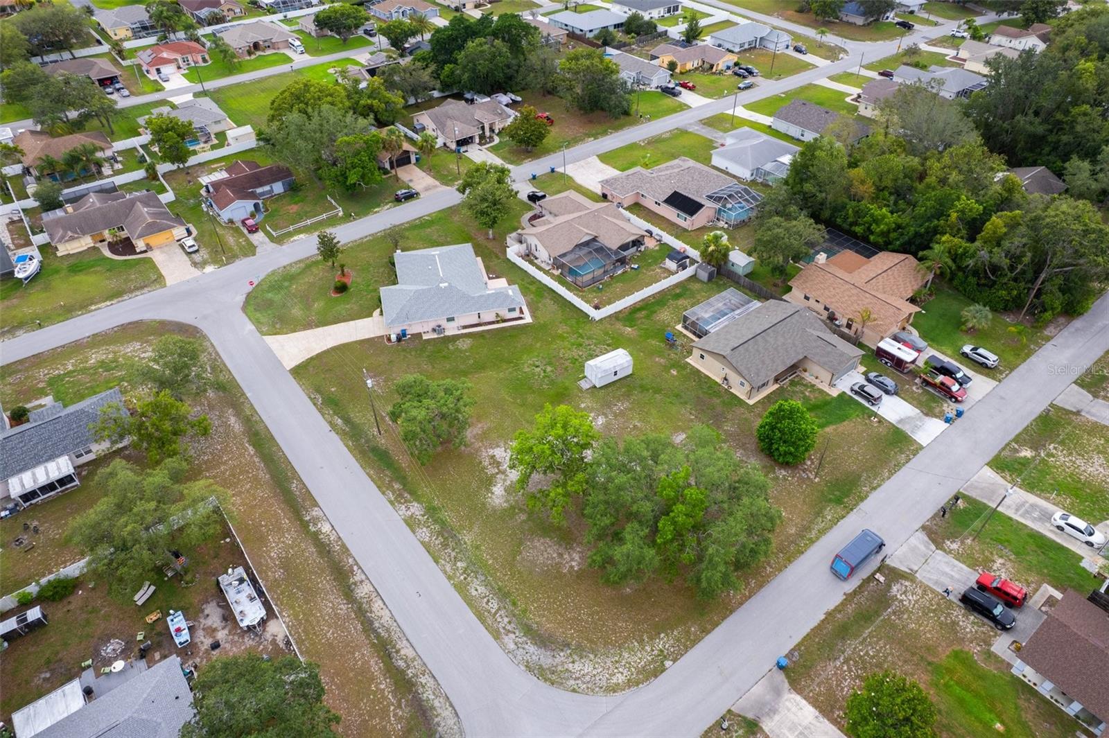 Here is an aerial view of the property