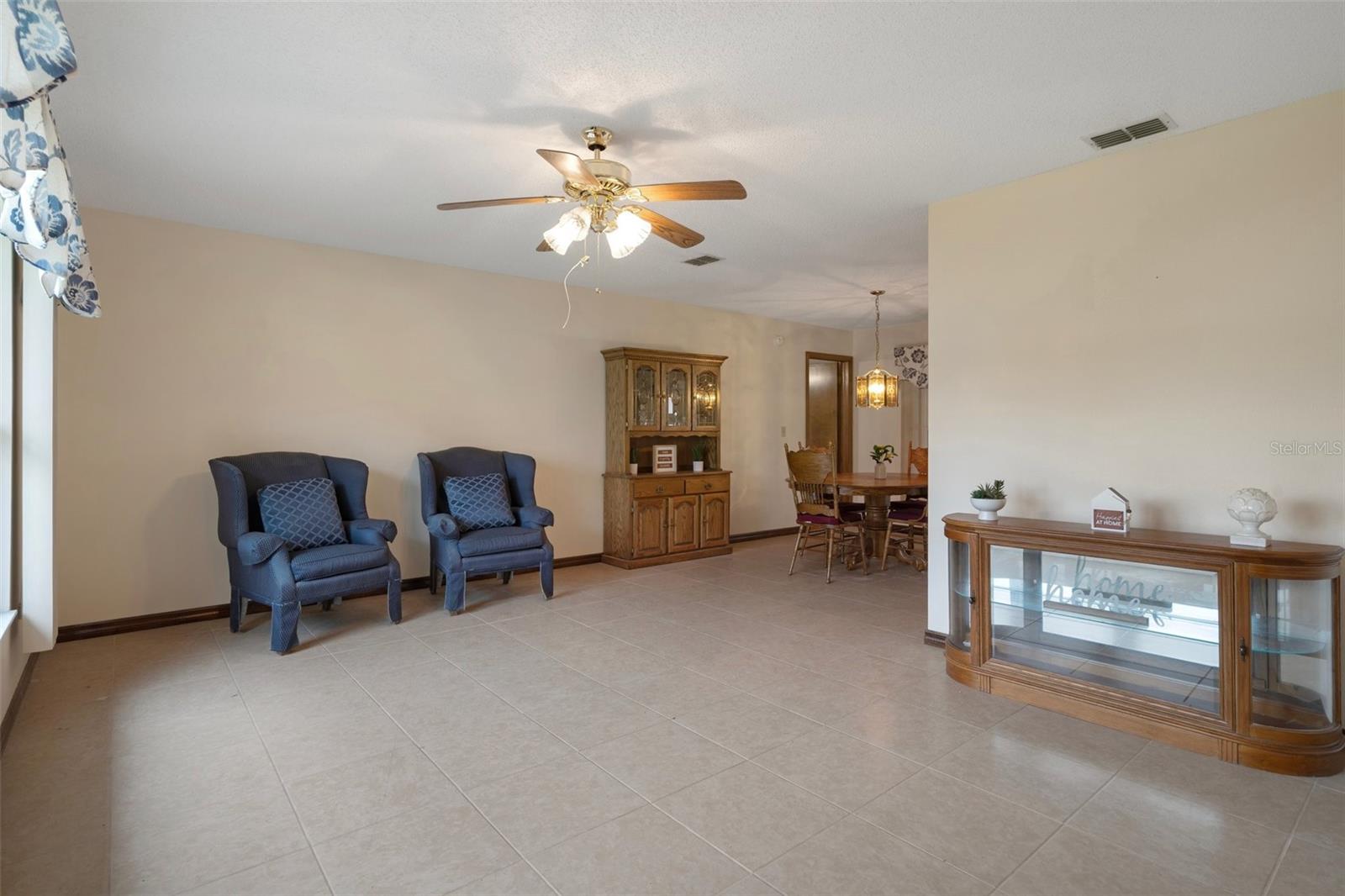 Formal Living Room with Gorgeous updated Tile Floors