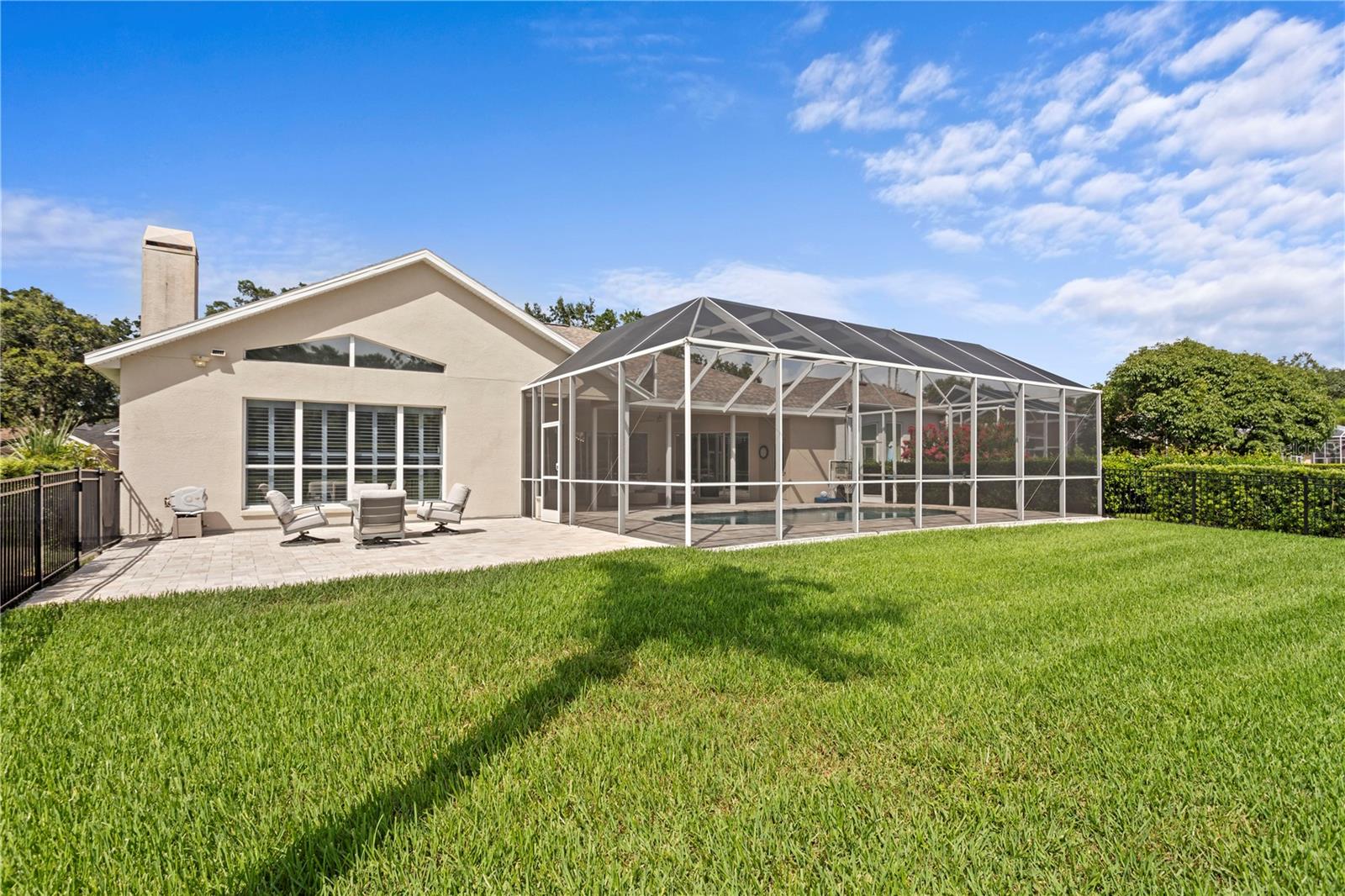 Enjoy a peaceful backyard with no neighbors directly behind.