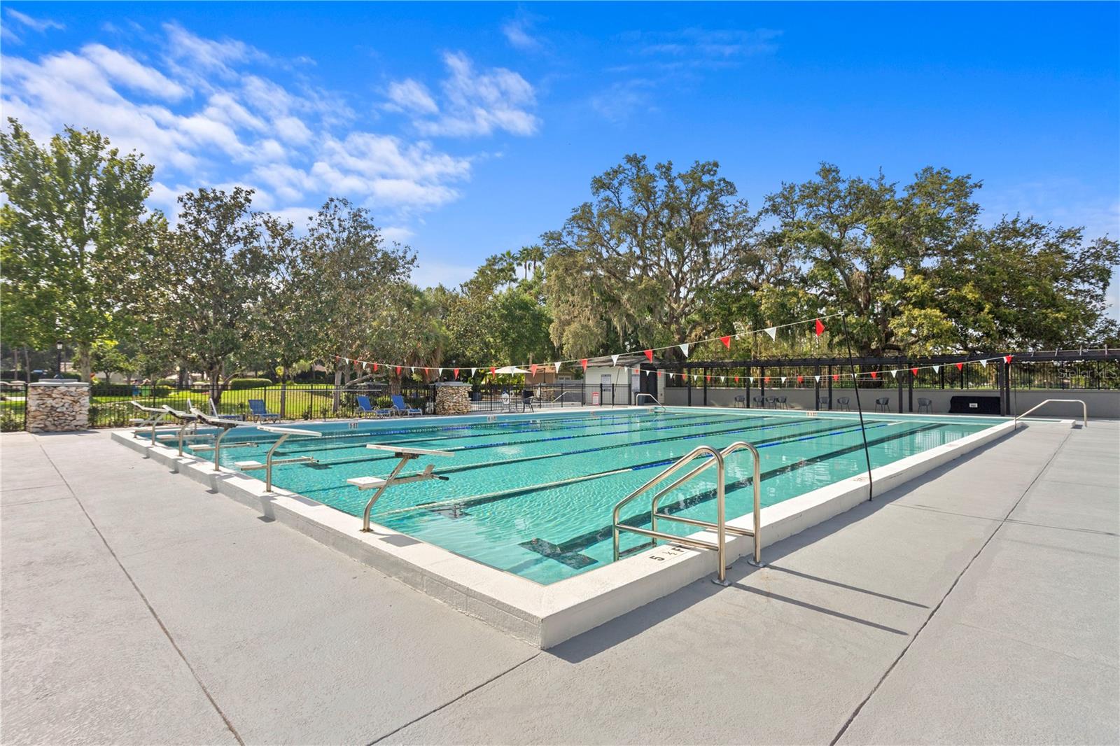 The River Hills community pool is open to residents.