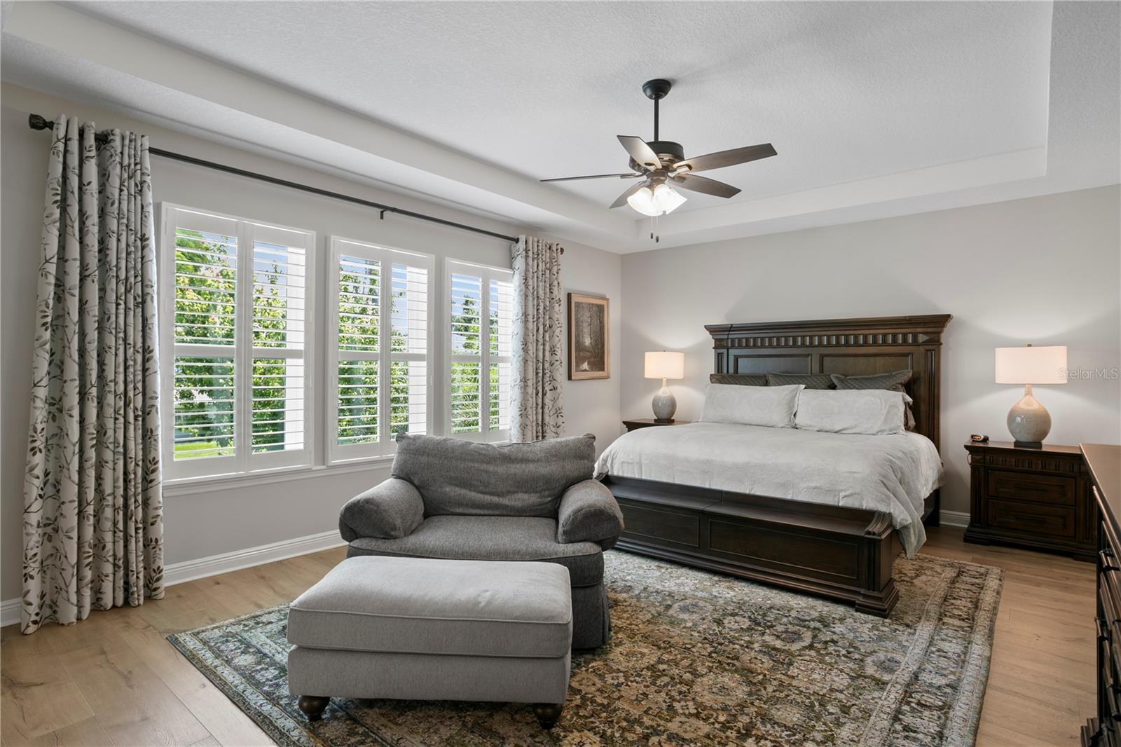 Here is a primary suite that is a real retreat.