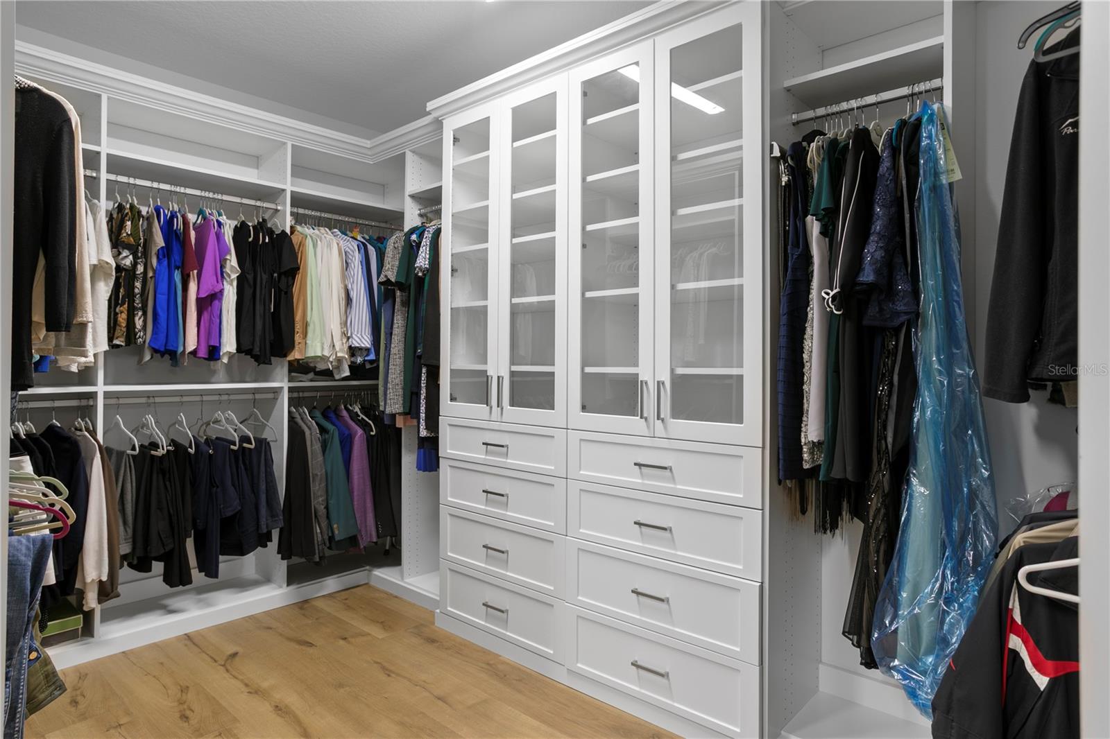 This custom closet is a dream!