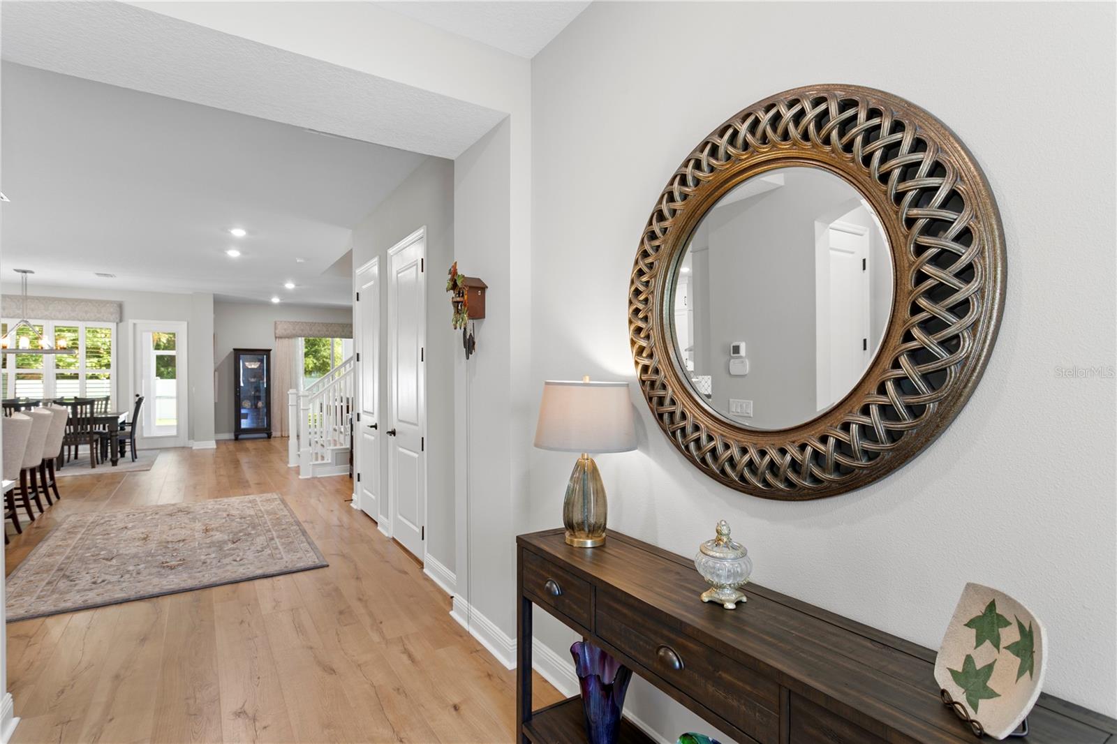 Upon entry, you will notice that the 10 ft ceilings make the home feel light and airy.