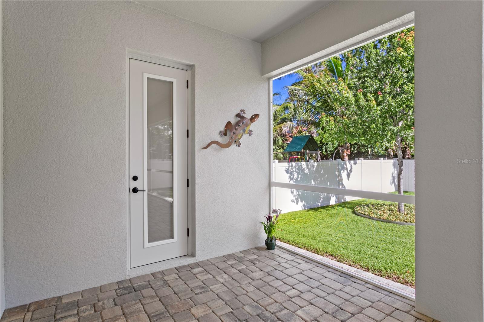 Outdoor half bath - ready for entertaining and perfect for a future pool!