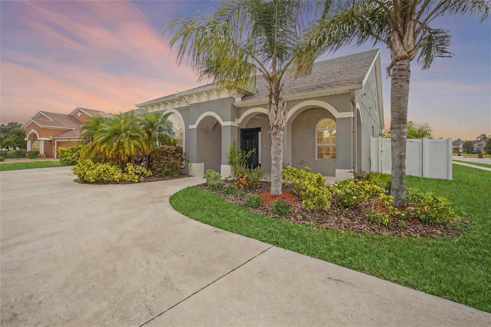 Alternate angle of the front exterior highlighting curb appeal