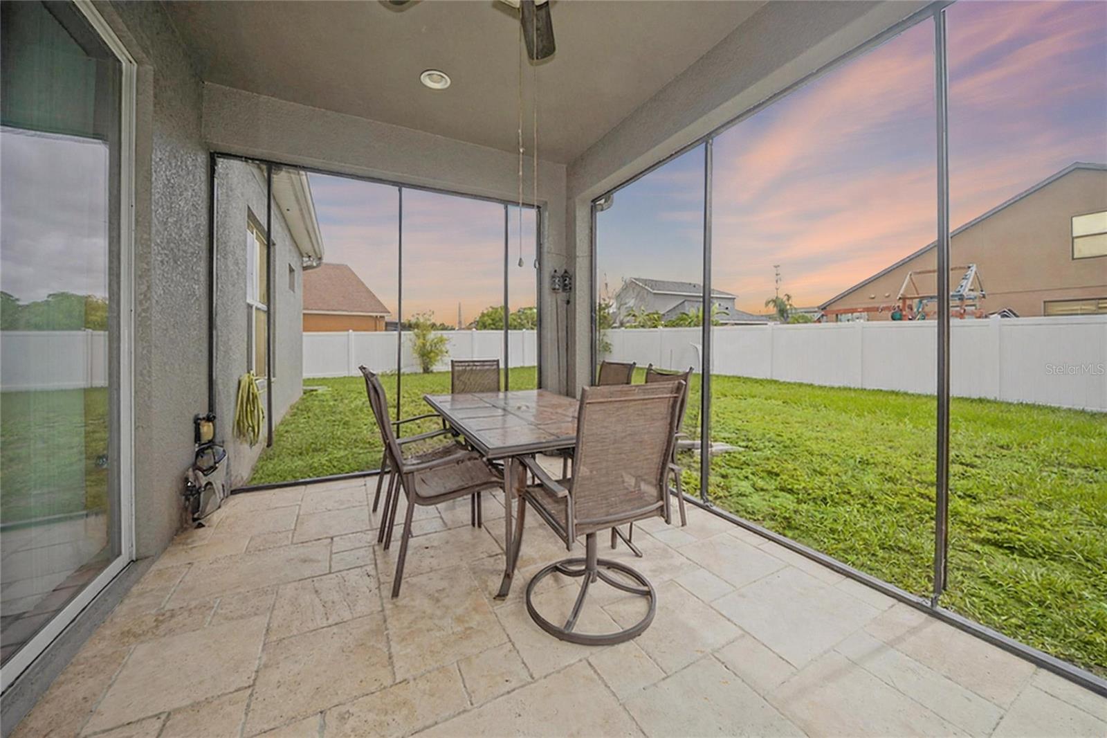 Screened lanai for year-round enjoyment and relaxation
