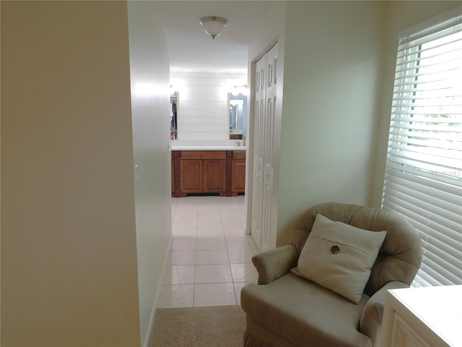 Entry into master bathroom