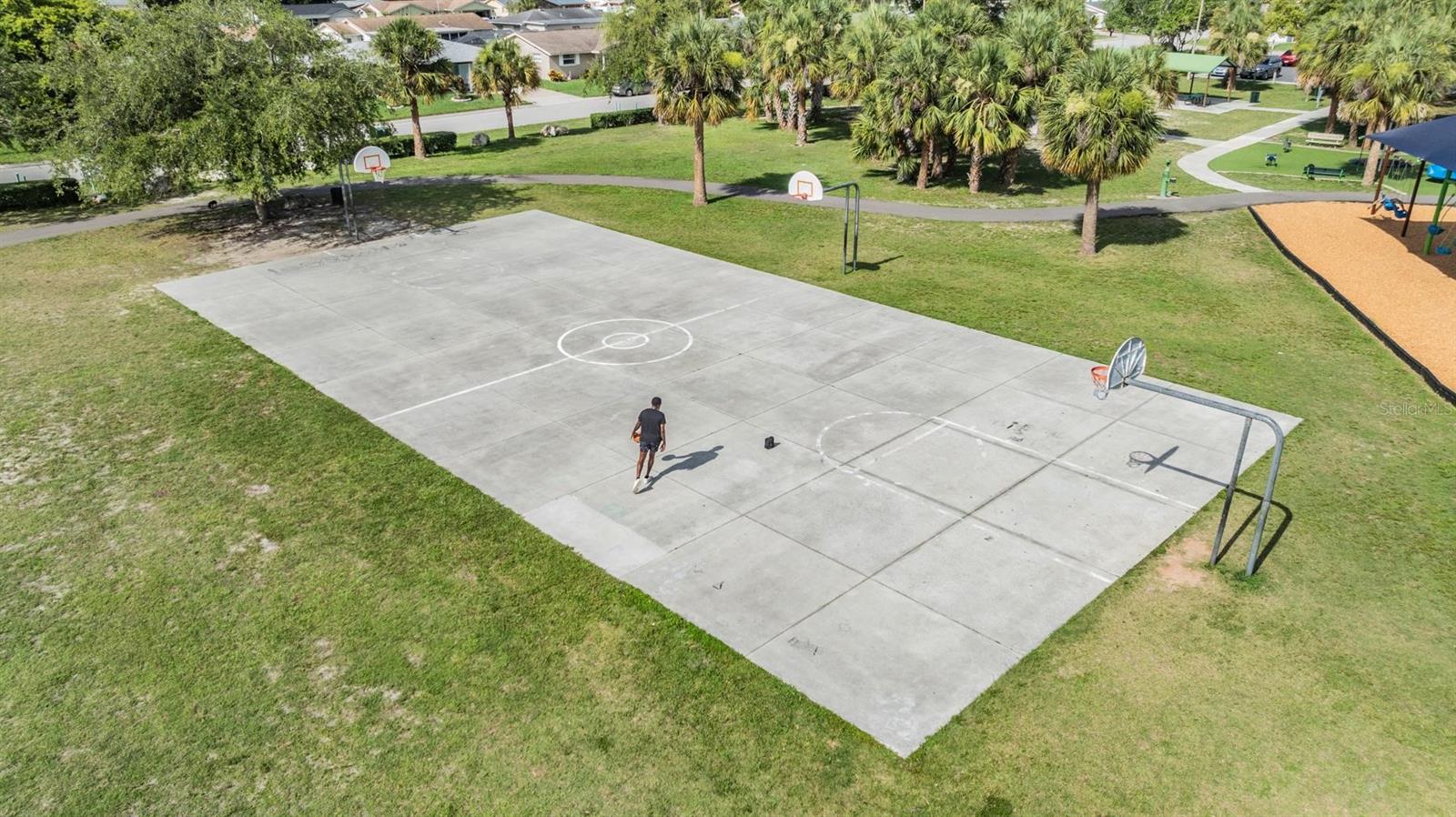 Lake Lisa Park (appx 1/2 mile away) sidewalks throughout community
