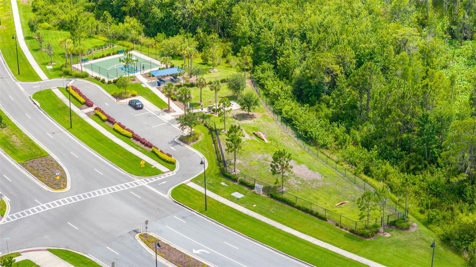 Dog Park and Basketball Court