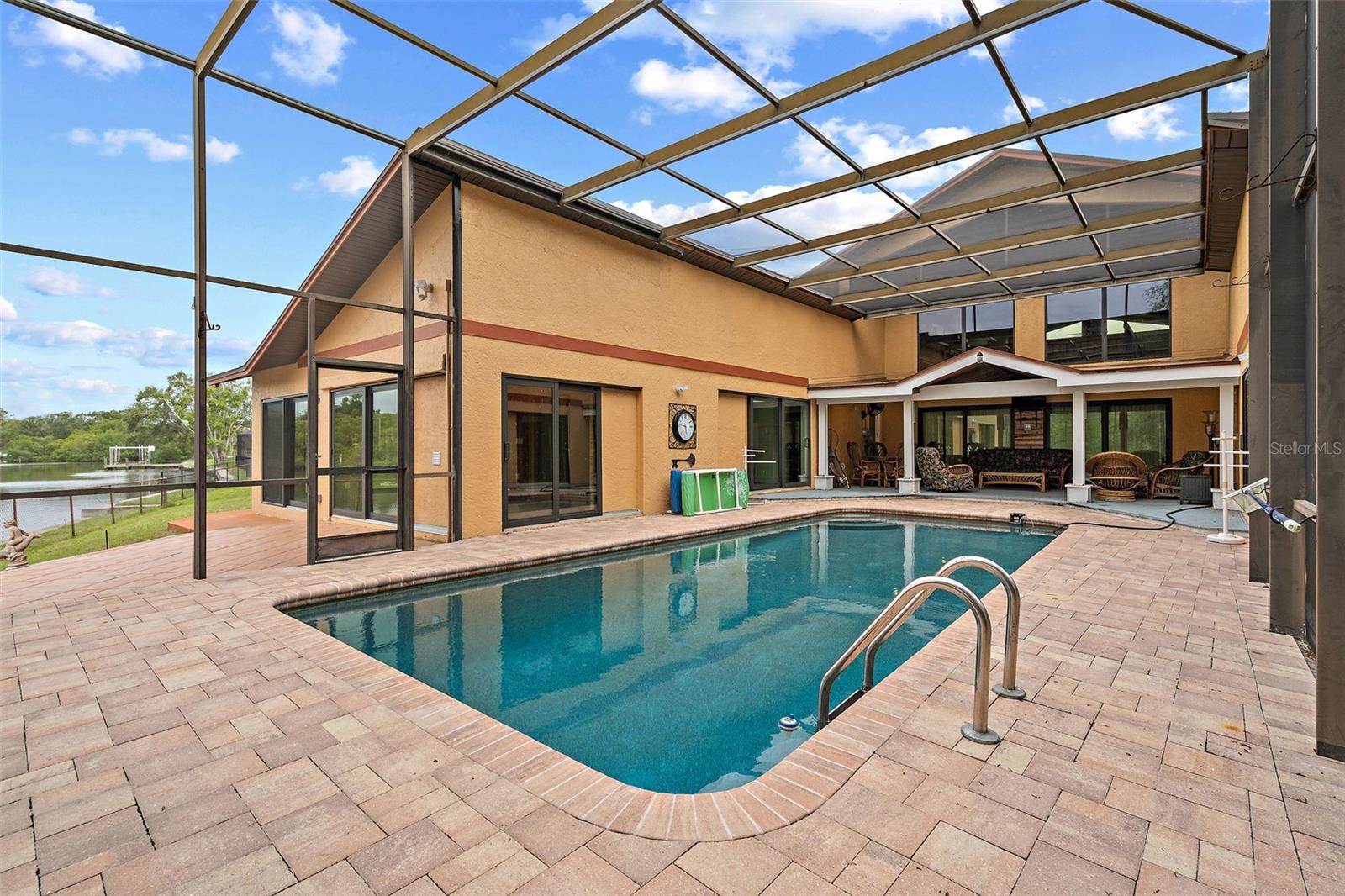 Birdcaged Pool - resurfaced 2021