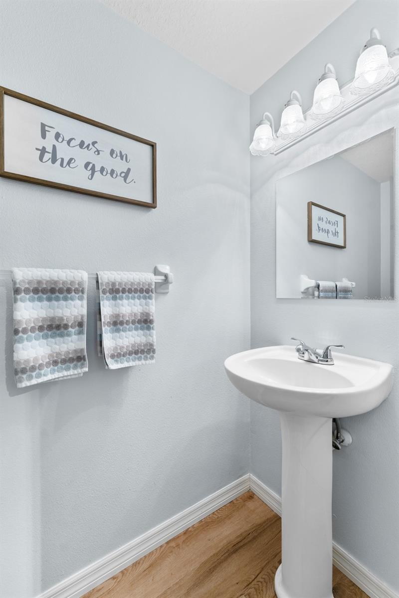 First floor powder room