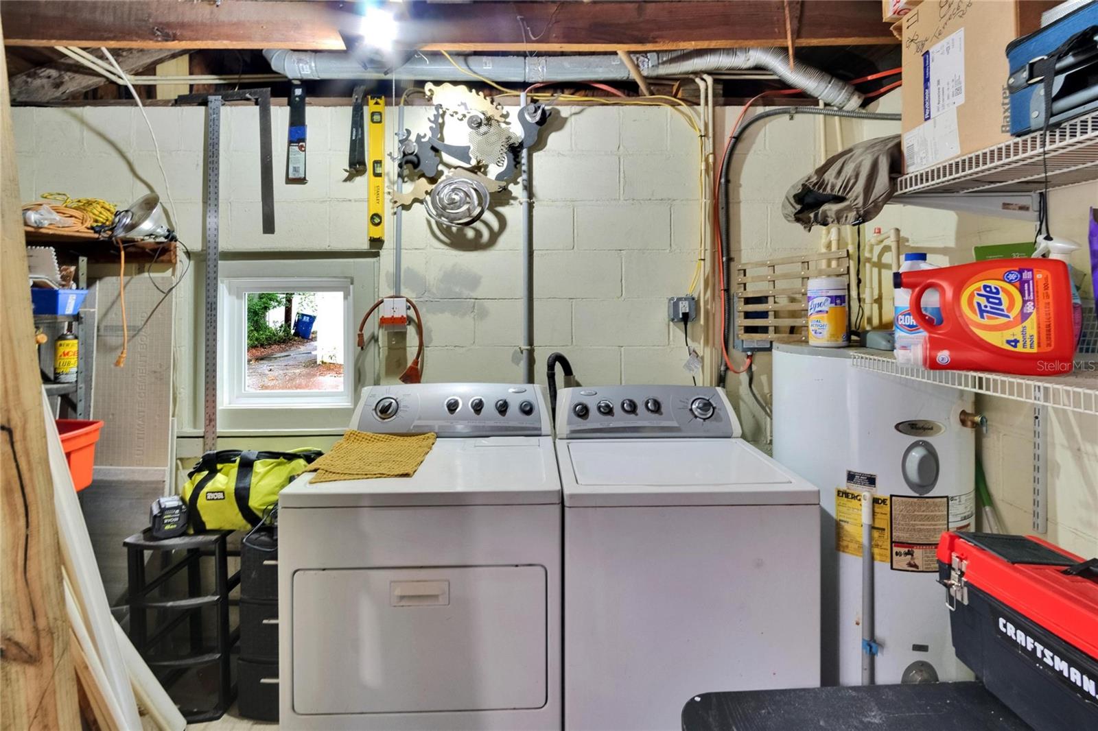 Laundry in garage
