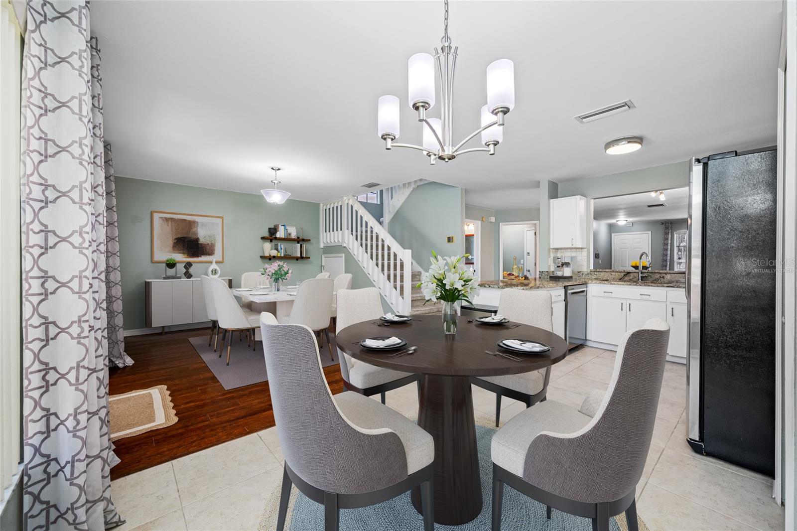 Virtually Staged Breakfast Nook