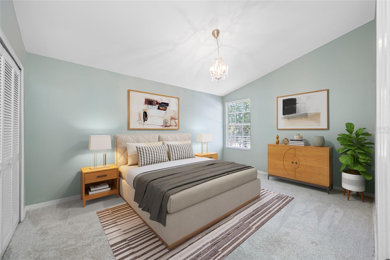 virtually staged 2nd Bedroom