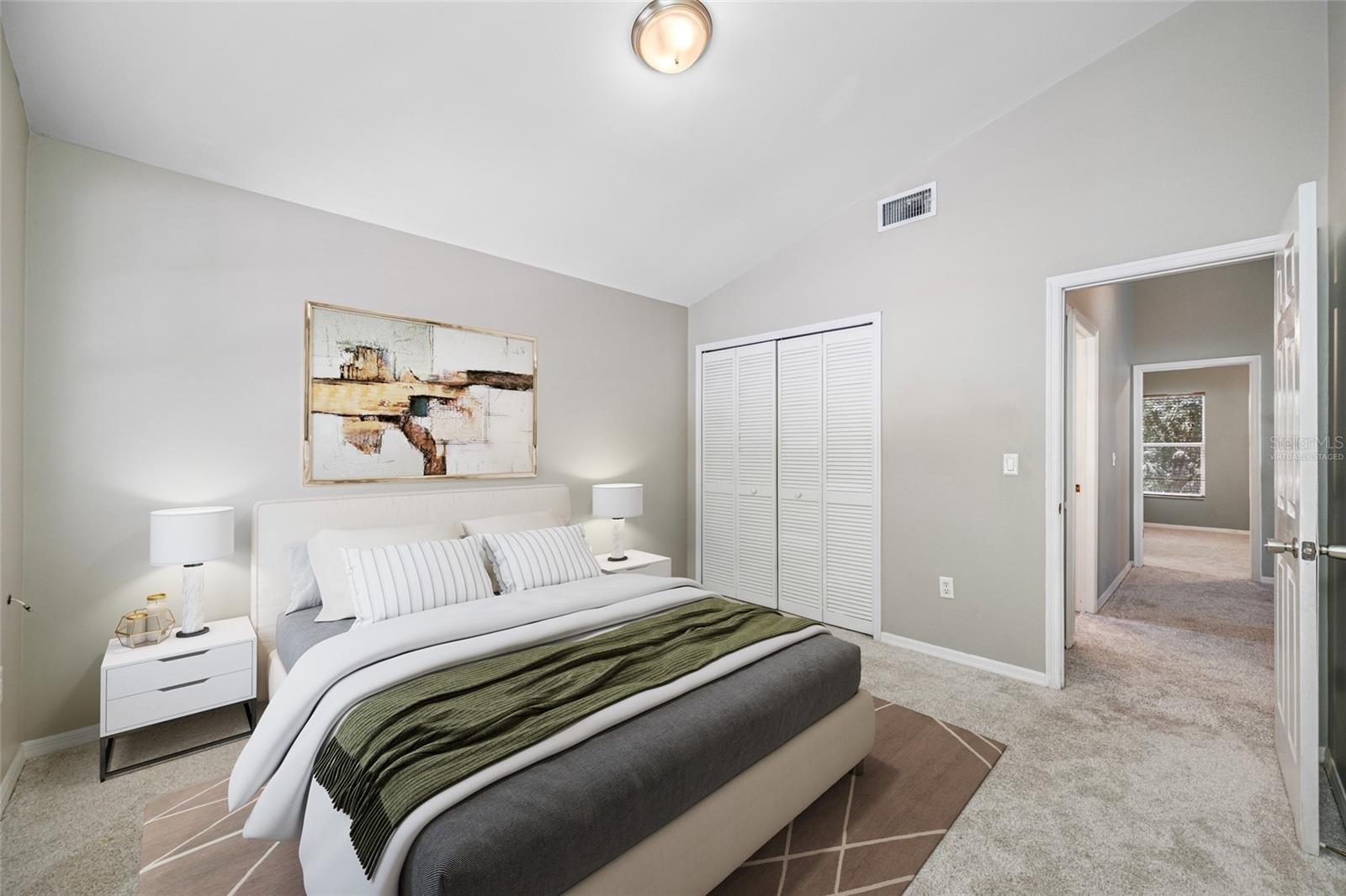 Virtually Staged 3rd bedroom