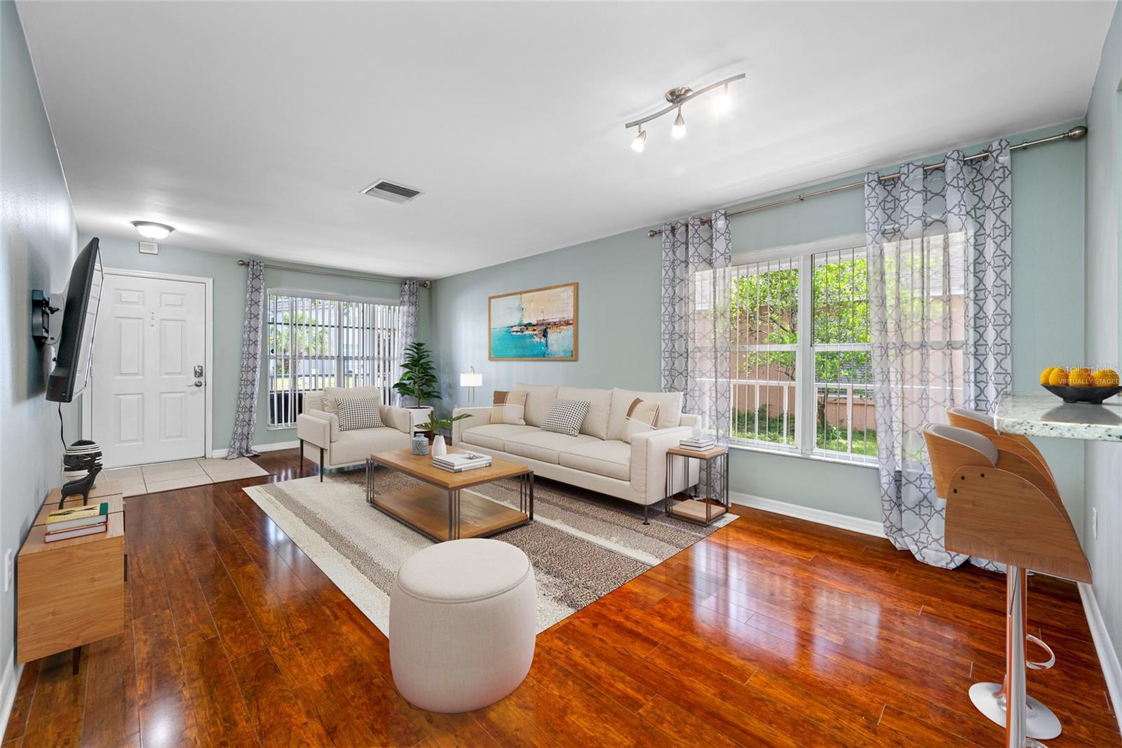 Virtually Staged Living Room