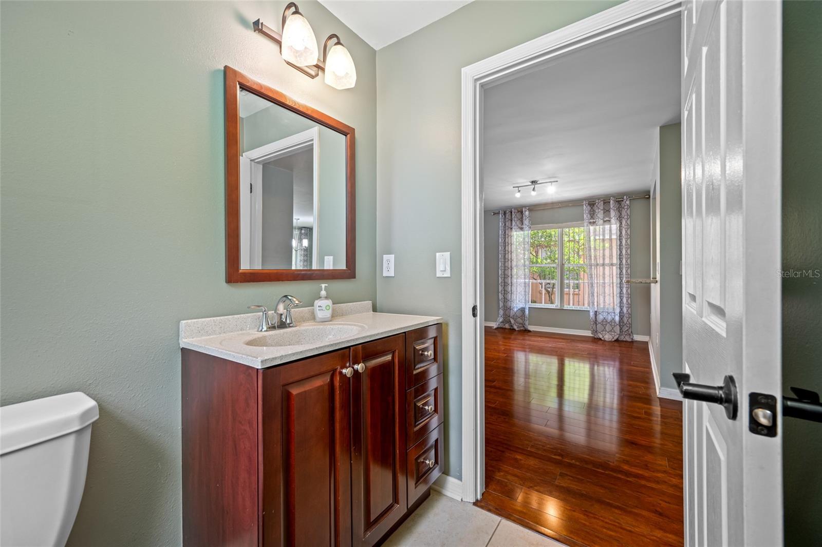 half bath downstairs