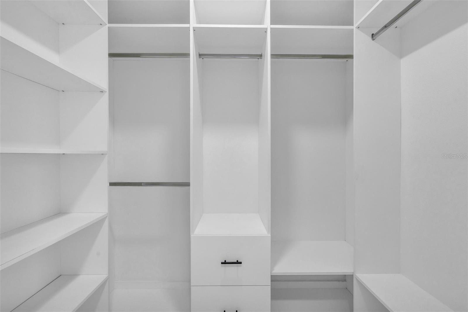 Built Ins in walk in Closet