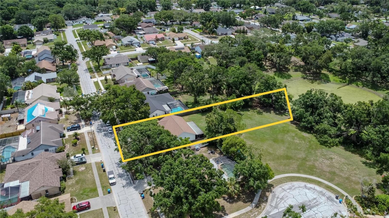 Aerial View - refer to survey for accurate property lines