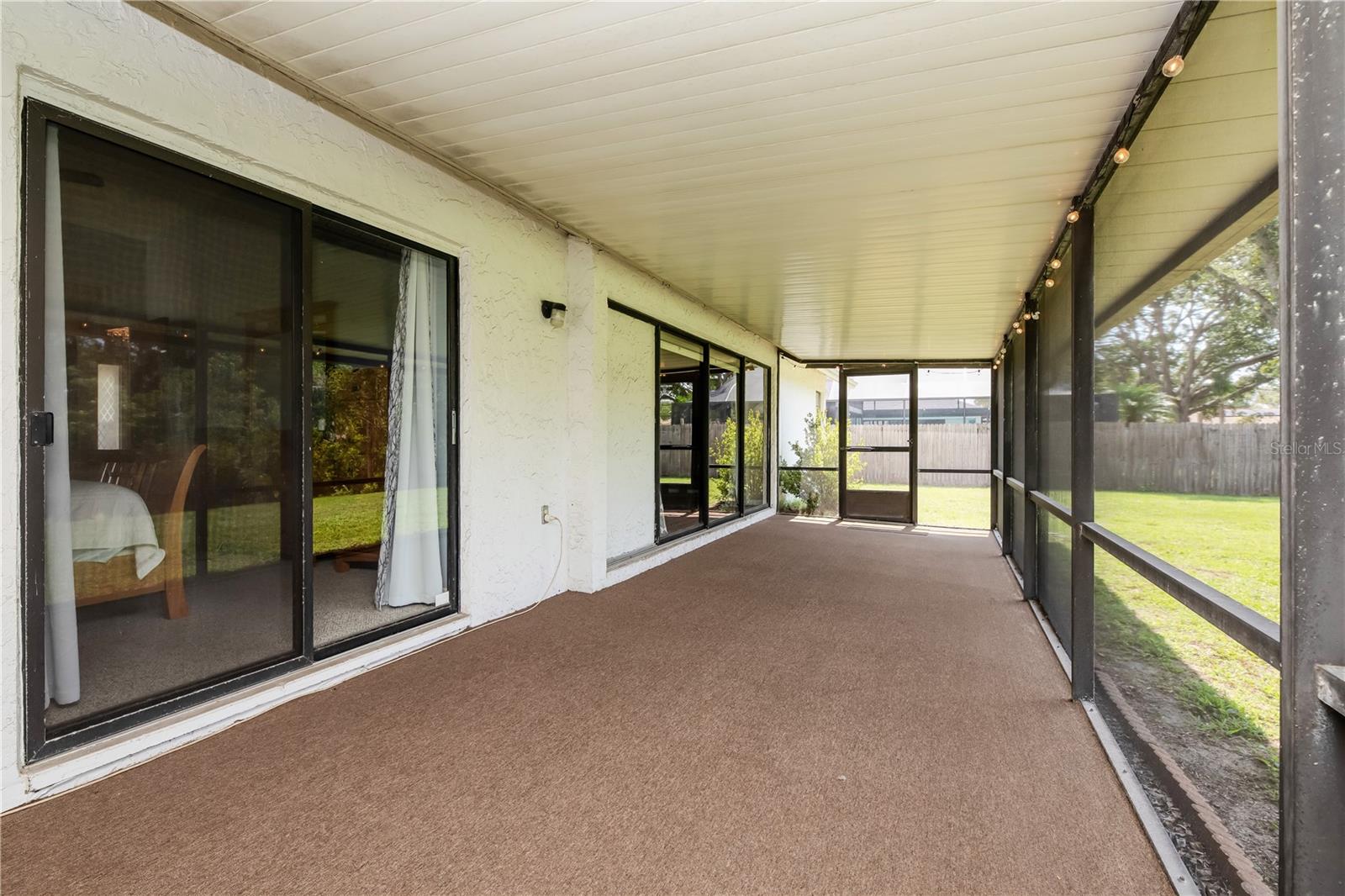 Large Patio with Triple Pocket Sliders
