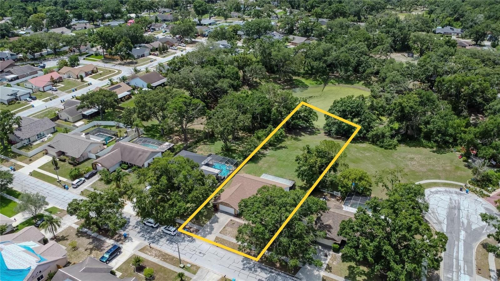 Aerial View - refer to survey for accurate property lines