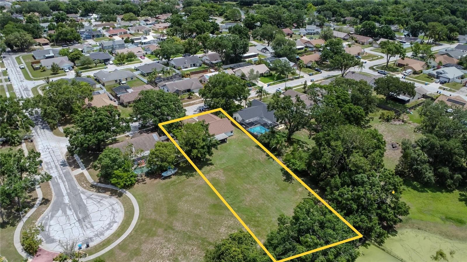 Aerial View - refer to survey for accurate property lines