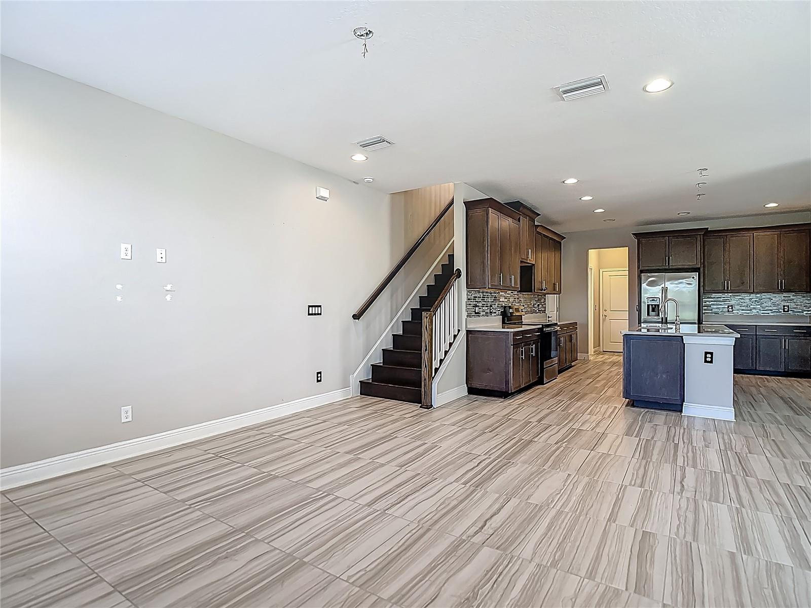 Kitchen Island - Family Room open concept