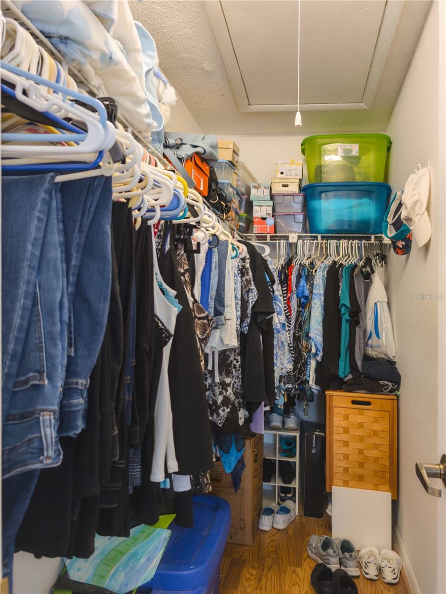 Deep walk in closet