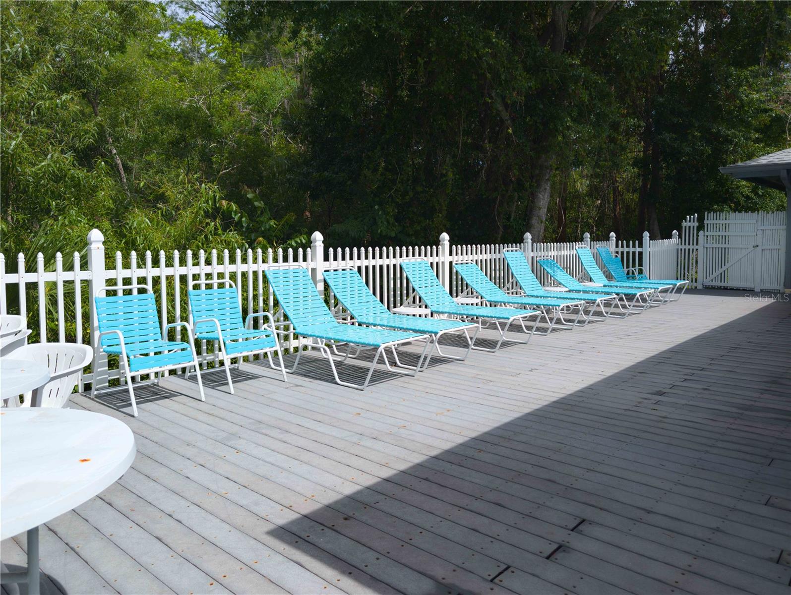 Open sun deck at clubhouse