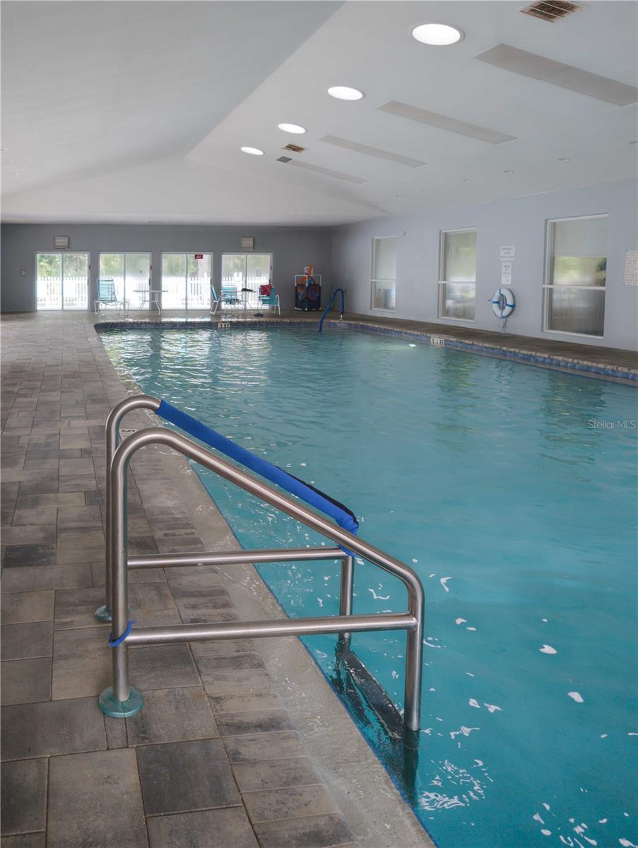 Indoor pool swim no matter the weather!