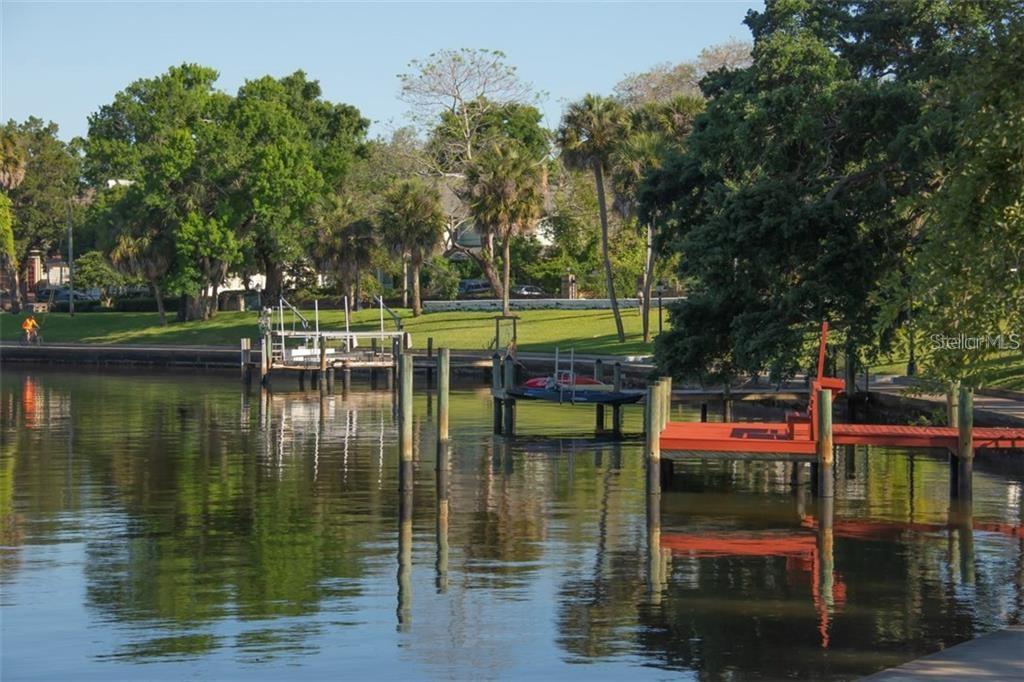 Spring bayou where the manatee visit in the winter