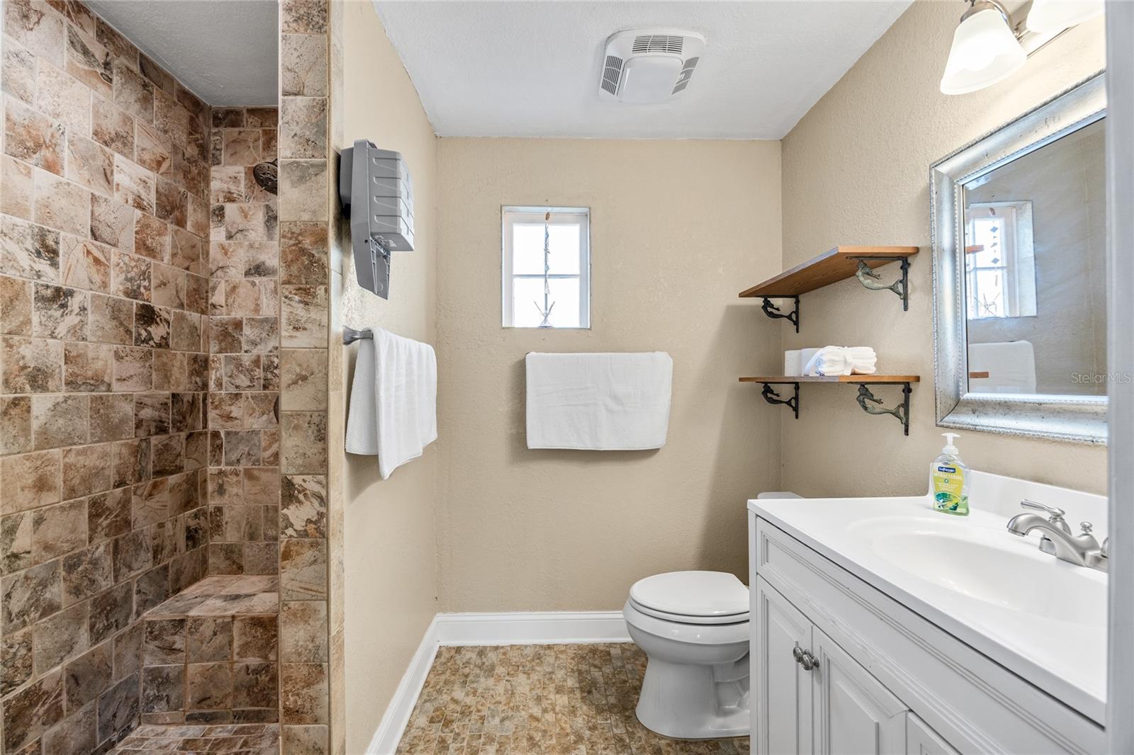 Primary bathroom.