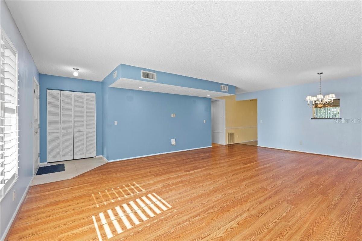 Front entry with coat closet