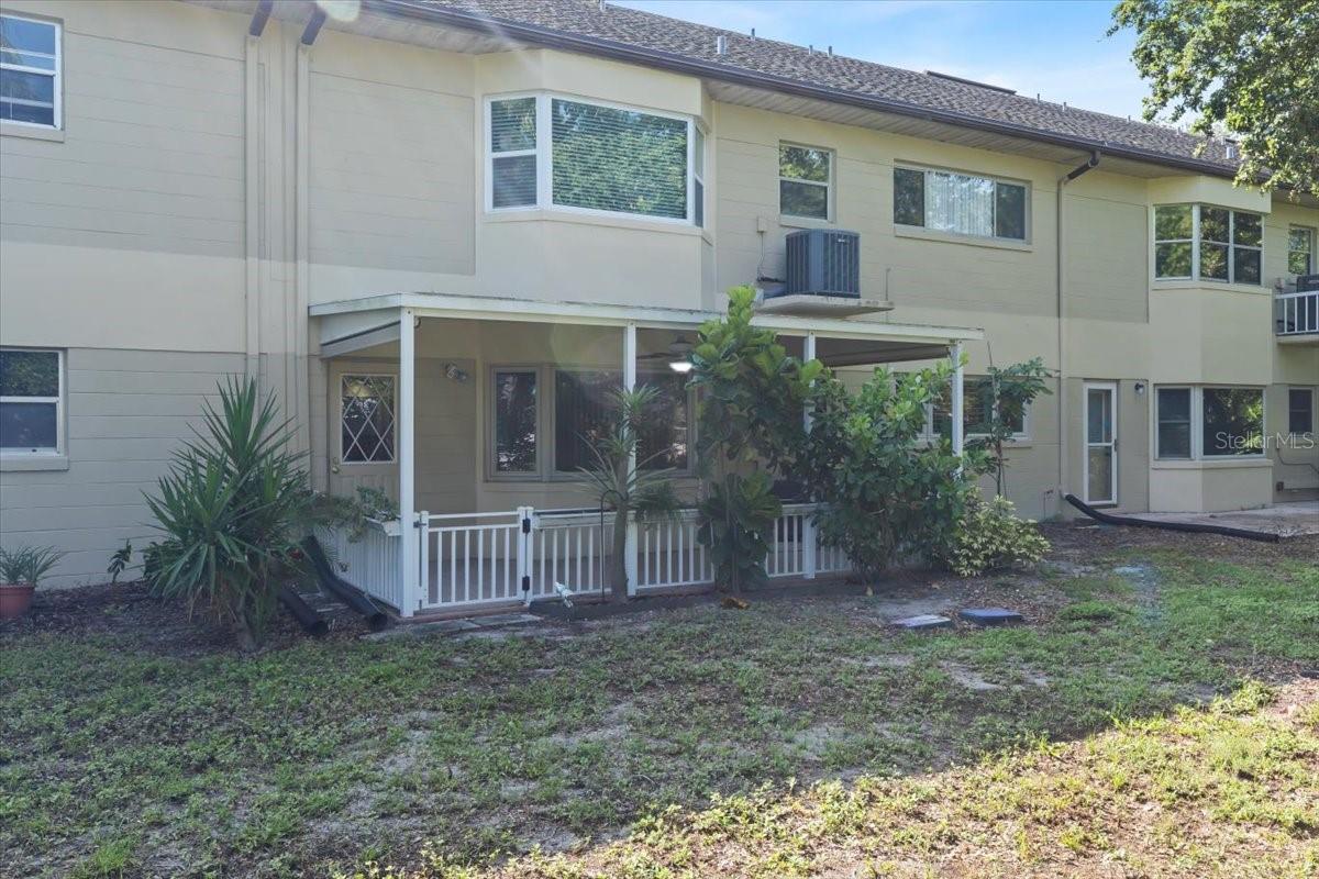 View of back porch