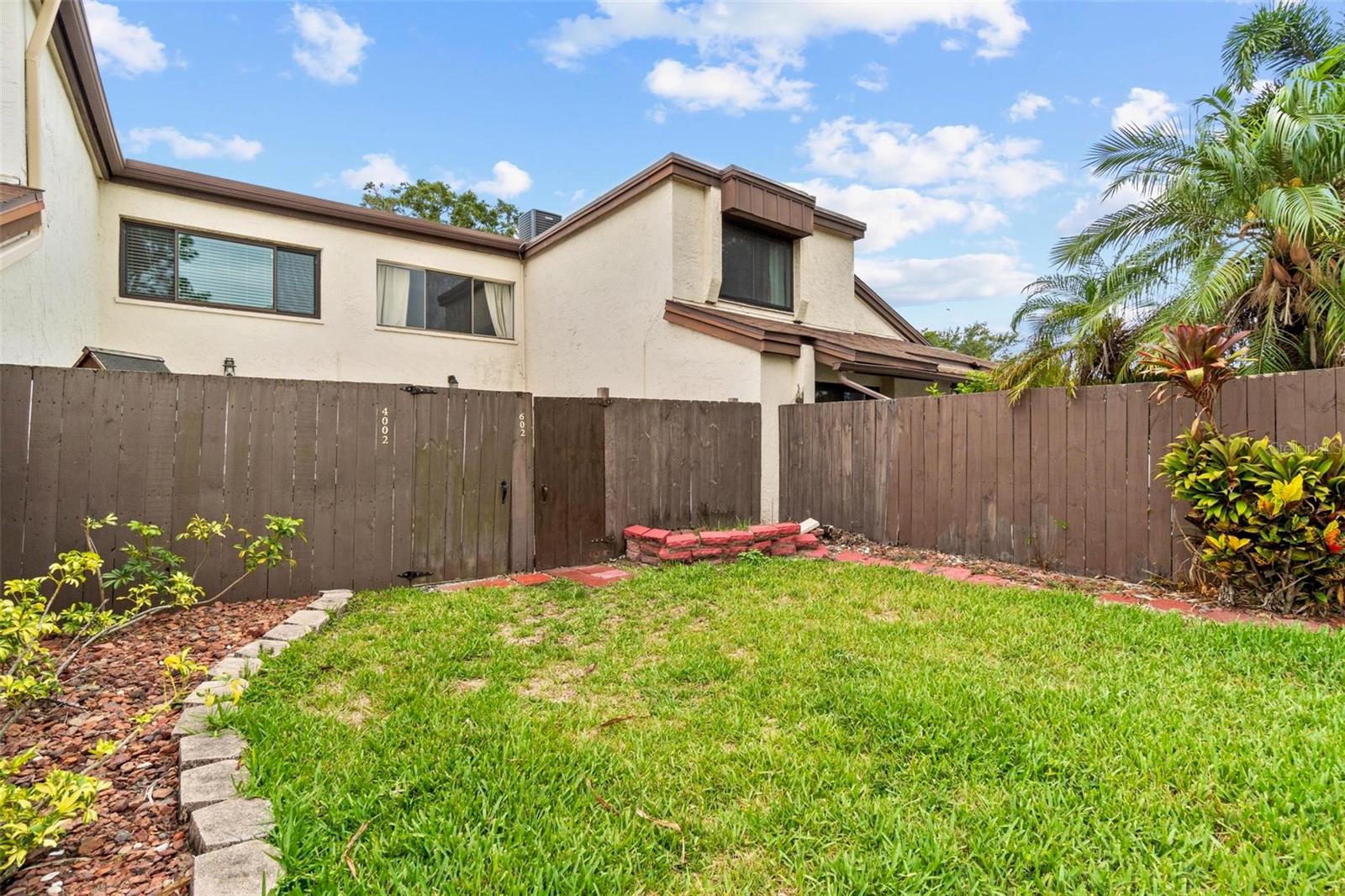 Fenced in private patio area 2