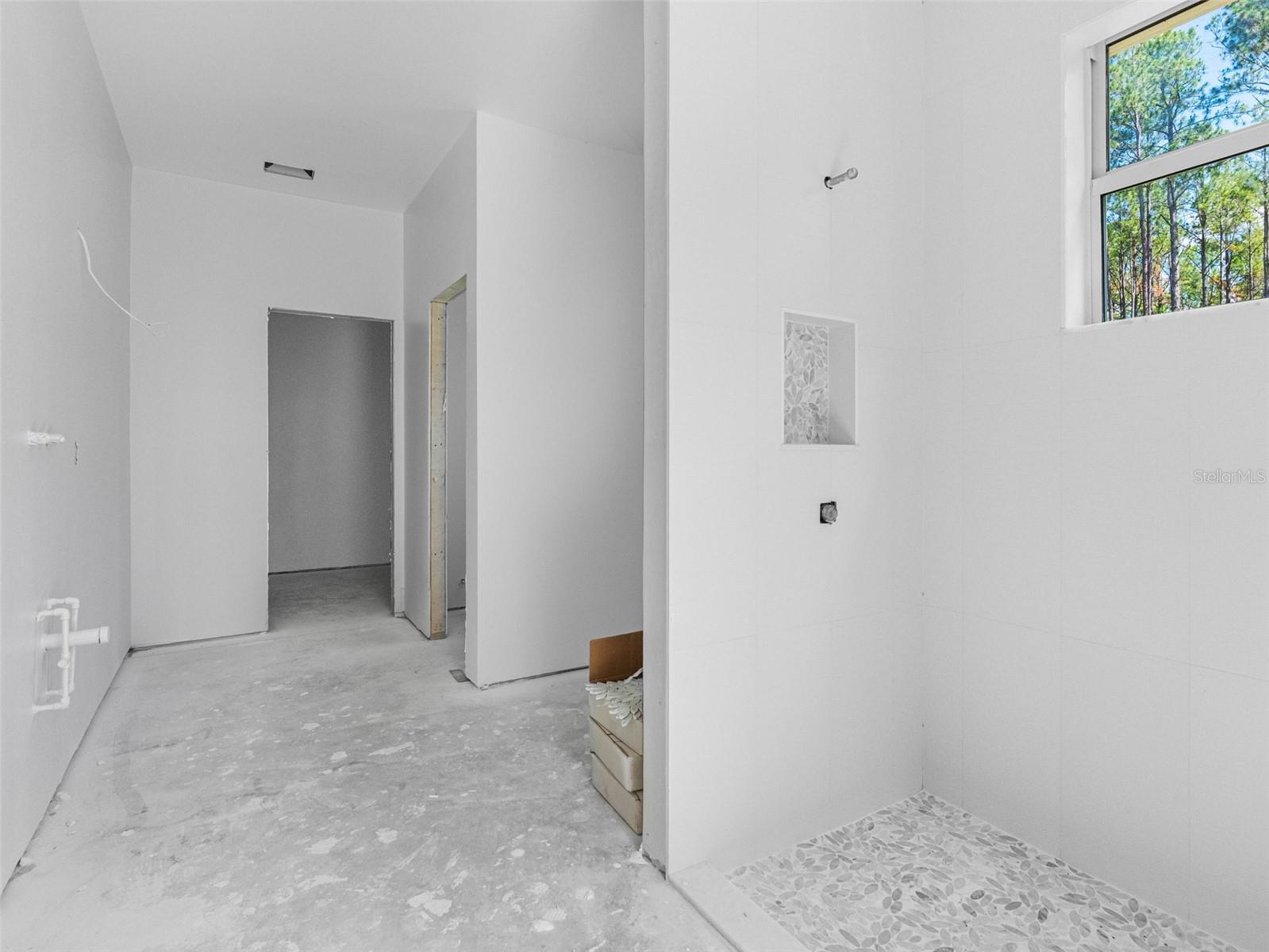 View of master bathroom