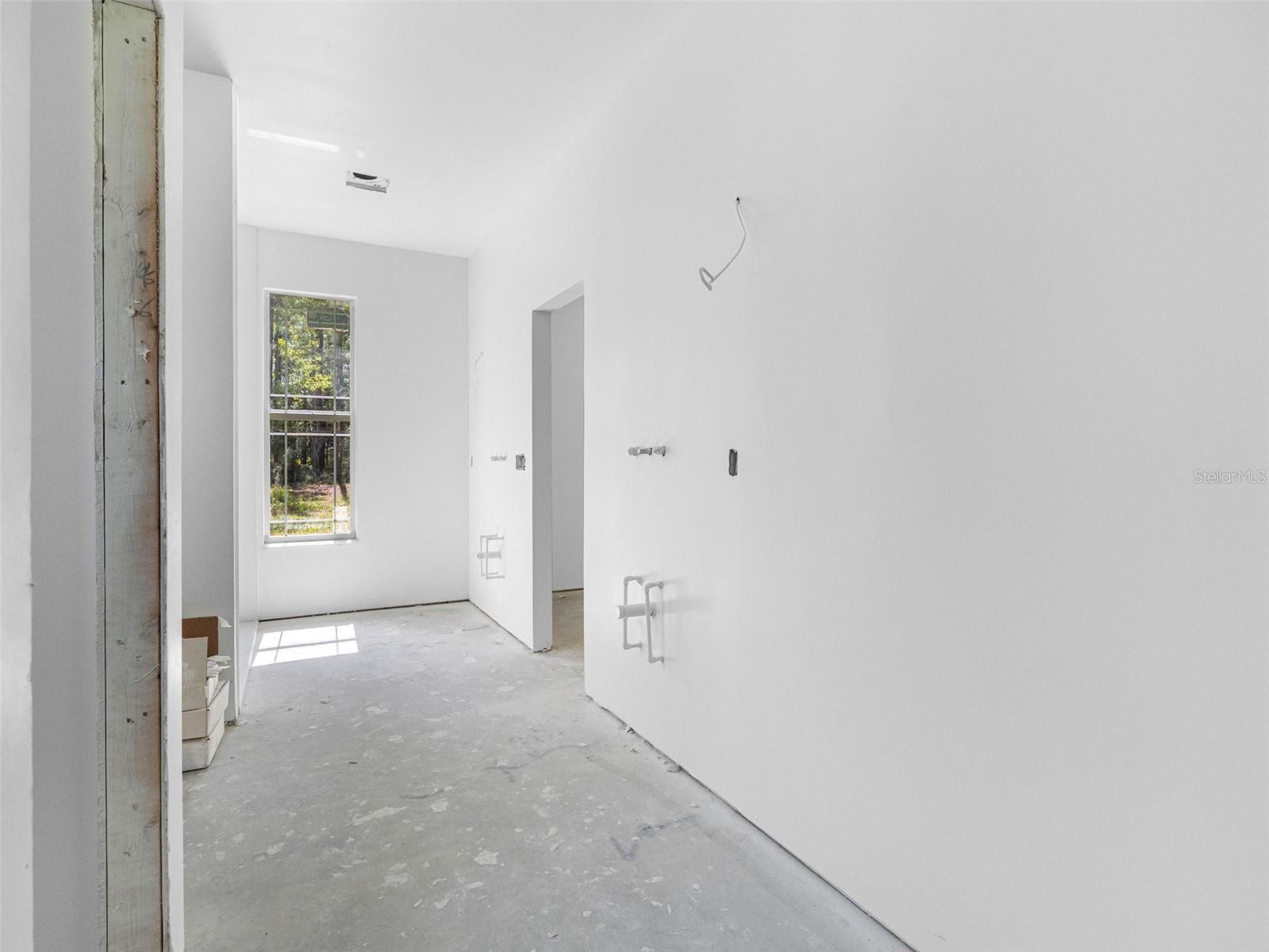 View of master bathroom