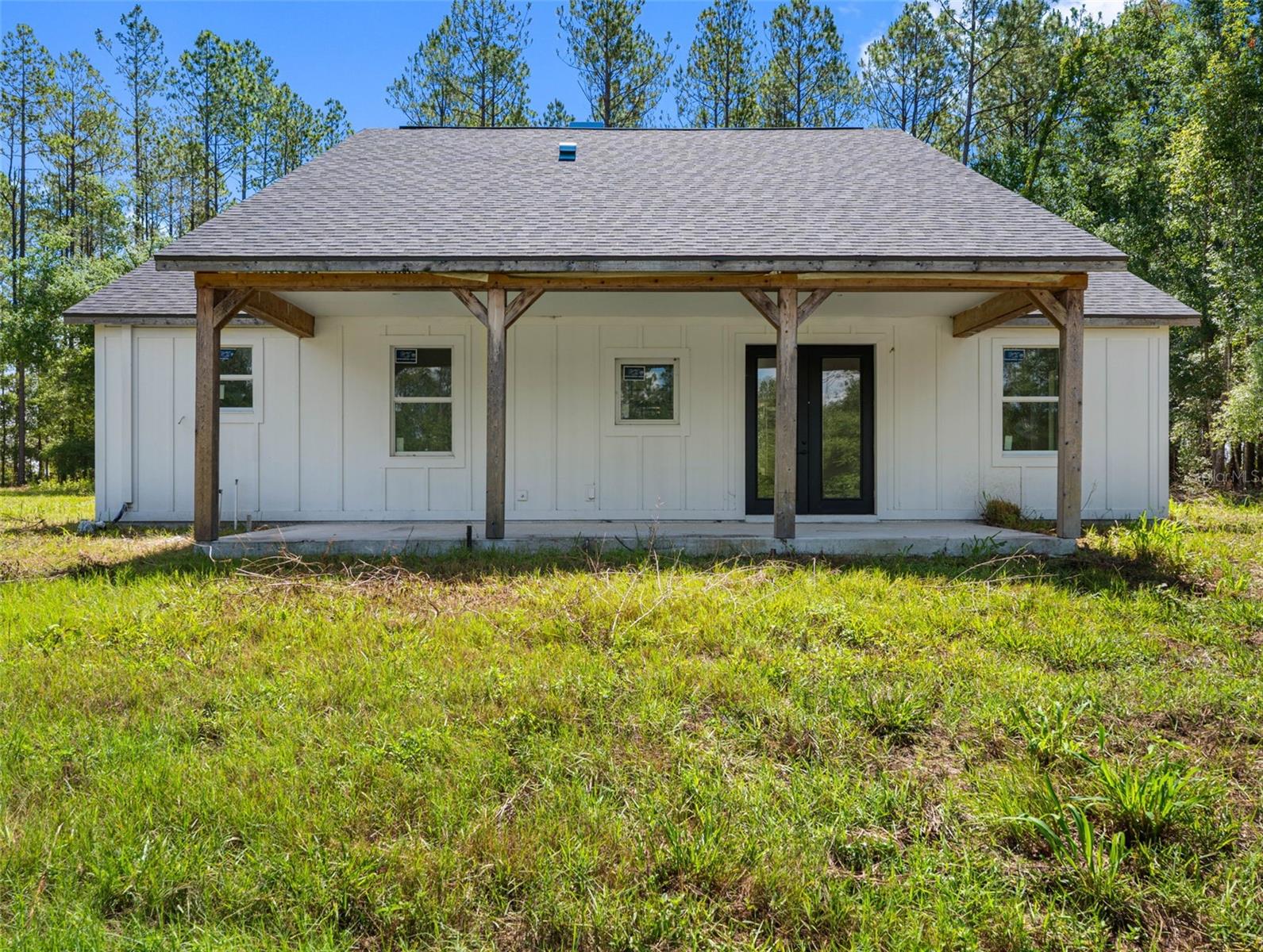 Back view of property