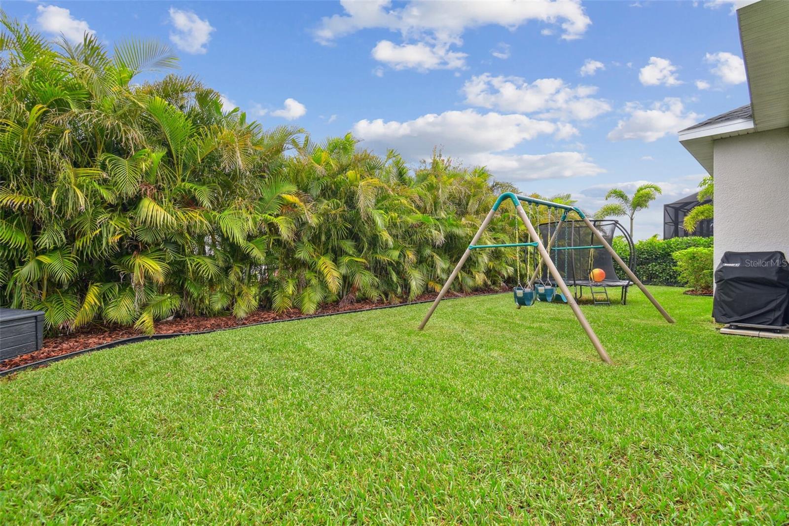 Private fenced yard
