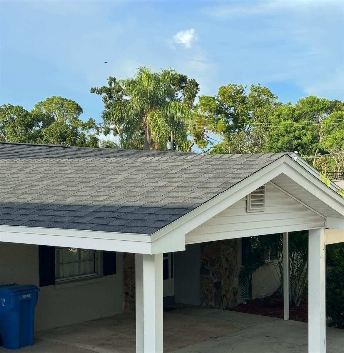new roof-NE/front view