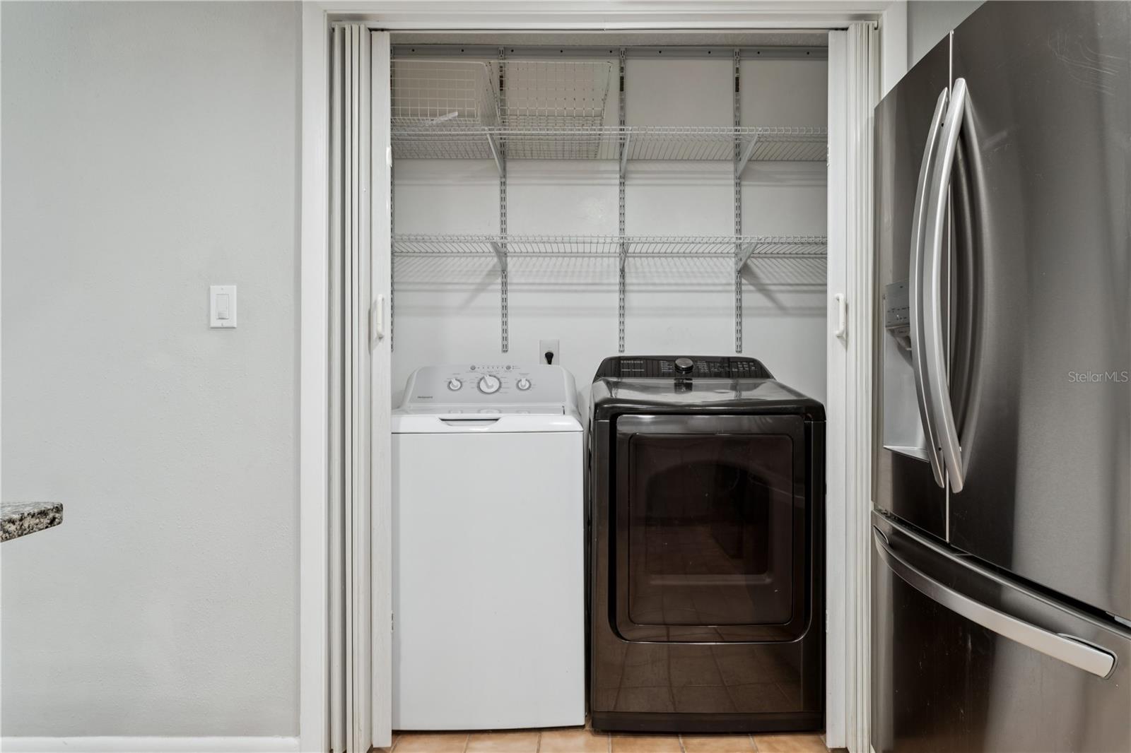 laundry closet in Kitchen