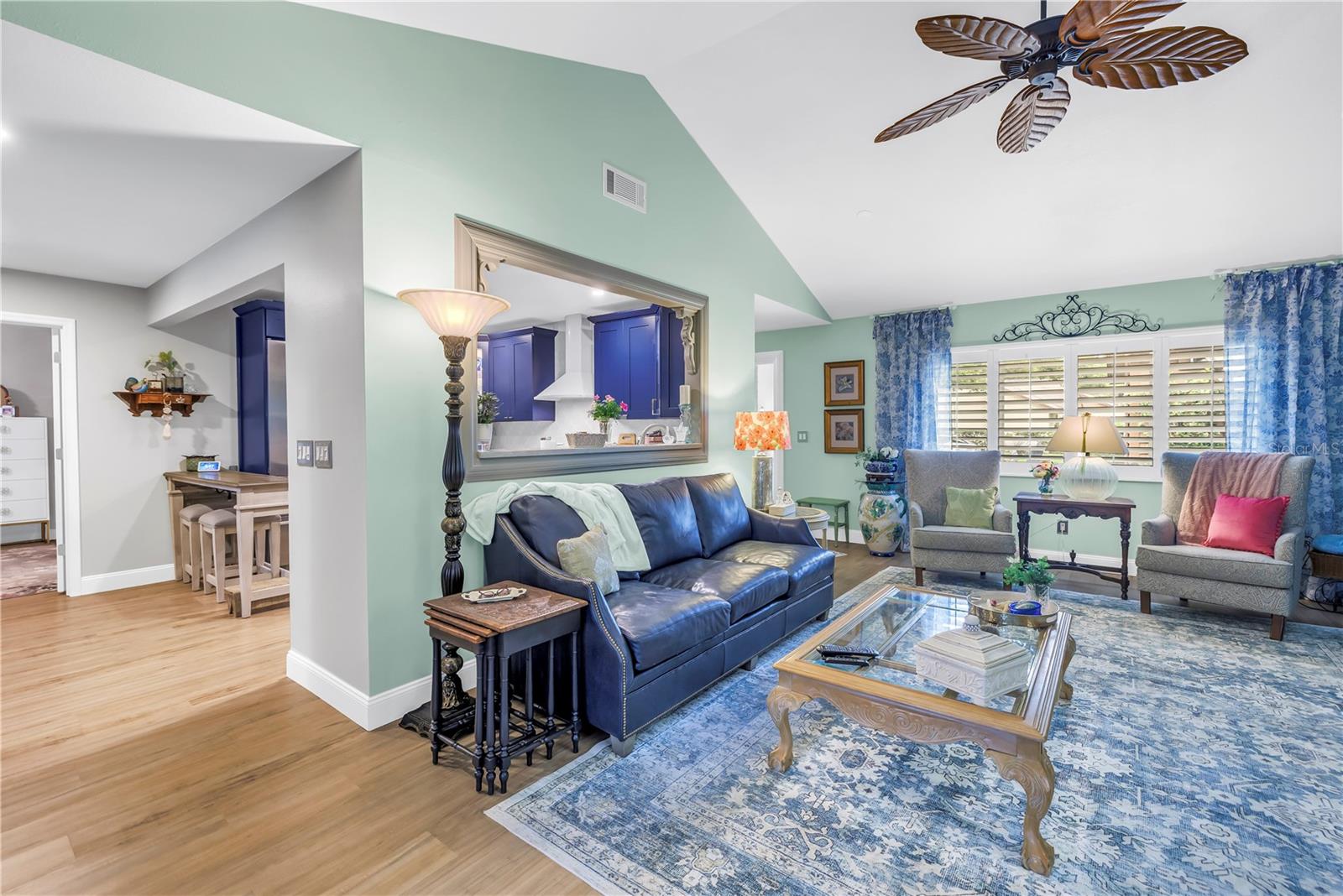 Great Room With Vaulted Ceilings