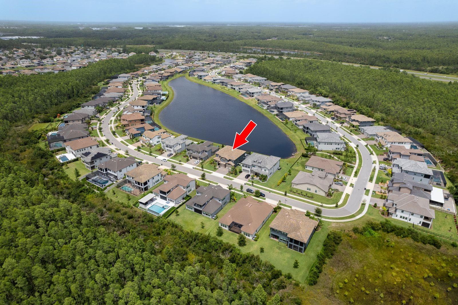 Premium lot with beautiful pond view.