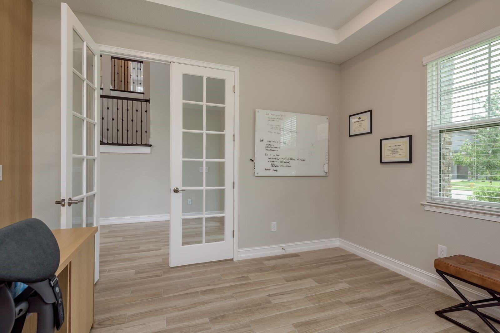 French Doors added for privacy
