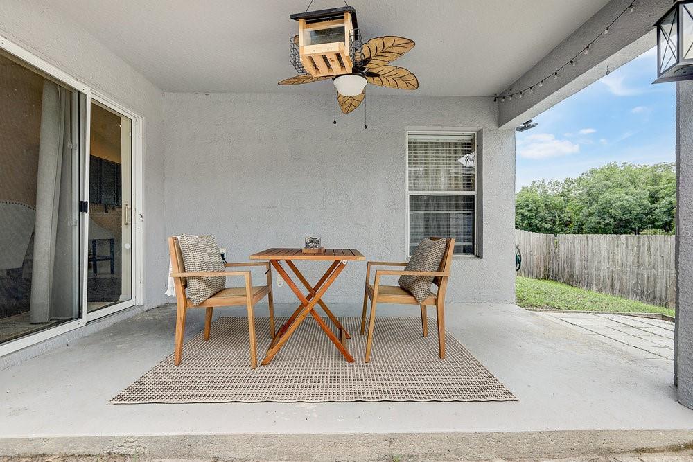 Covered patio
